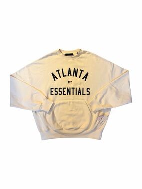 Atlanta Braves Fear Of God Essentials Sport Fit Crewneck Size L